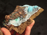 Natural Drusy Coated Chrysocolla & Malachite Specimens x 2 From Likasi, Congo