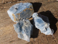 Natural New Sky Blue Calcite Specimens  x 35 From Namibia - Toprock Gemstones and Minerals 