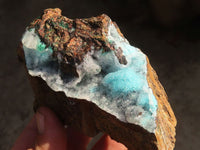 Natural Drusy Coated Chrysocolla & Malachite Specimens x 2 From Likasi, Congo