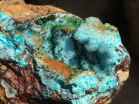 Natural Drusy Coated Chrysocolla & Malachite Specimens x 2 From Likasi, Congo