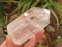 Polished Clear Quartz Crystal Points x 3 From Madagascar - TopRock