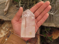 Polished Clear Quartz Crystal Points x 3 From Madagascar - TopRock