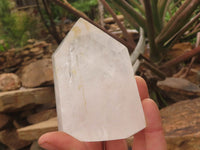 Polished Clear Quartz Crystal Points x 3 From Madagascar - TopRock