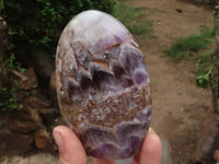 Polished Amethyst Standing Free Forms  x 3 From Madagascar - TopRock