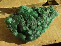 Natural Crystalline Botryoidal Malachite Specimen x 1 From Congo