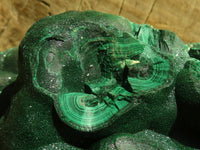 Natural Crystalline Botryoidal Malachite Specimen x 1 From Congo