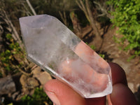 Polished Double Terminated Semi Optic Clear Quartz Points x 12 From Madagascar