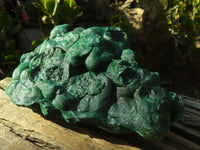 Natural Crystalline Botryoidal Malachite Specimen x 1 From Congo