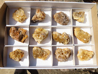 Natural Limonite Quartz Clusters x 12 From Solwezi, Zambia