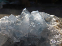 Natural Blue Celestite Crystal Specimens  x 2 From Sakoany, Madagascar - Toprock Gemstones and Minerals 