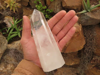 Polished Clear Quartz Crystal Points x 3 From Madagascar - TopRock