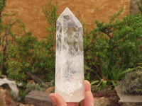 Polished Clear Quartz Crystal Points x 3 From Madagascar - TopRock