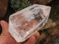 Polished Clear Quartz Crystal Points x 3 From Madagascar - TopRock