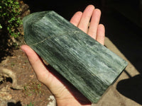 Polished Banded Green Fuchsite Quartz Point x 1 From Madagascar - Toprock Gemstones and Minerals 