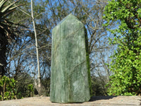 Polished Banded Green Fuchsite Quartz Point x 1 From Madagascar - Toprock Gemstones and Minerals 