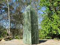 Polished Banded Green Fuchsite Quartz Point x 1 From Madagascar - Toprock Gemstones and Minerals 