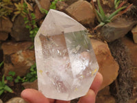 Polished Clear Quartz Crystal Points x 3 From Madagascar - TopRock