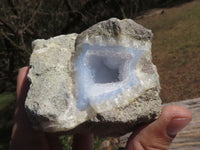 Natural Blue Lace Agate Geode Specimens  x 6 From Nsanje, Malawi - TopRock