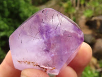 Polished Lovely Selection Of Window Amethyst Crystals  x 24 From Akansobe, Madagascar - TopRock