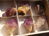 Polished Large Amethyst Crystals x 6 From Mumbwe, Zambia