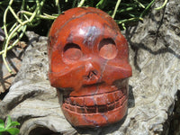 Polished Red Jasper Extra Large Skull Carving x 1 From Zimbabwe - TopRock