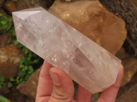 Polished Clear Quartz Crystal Points x 3 From Madagascar - TopRock