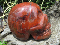 Polished Red Jasper Extra Large Skull Carving x 1 From Zimbabwe - TopRock