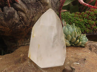 Polished Clear Quartz Crystal Points x 3 From Madagascar - TopRock