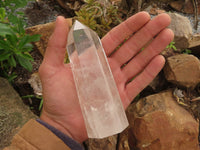 Polished Clear Quartz Crystal Points x 3 From Madagascar - TopRock