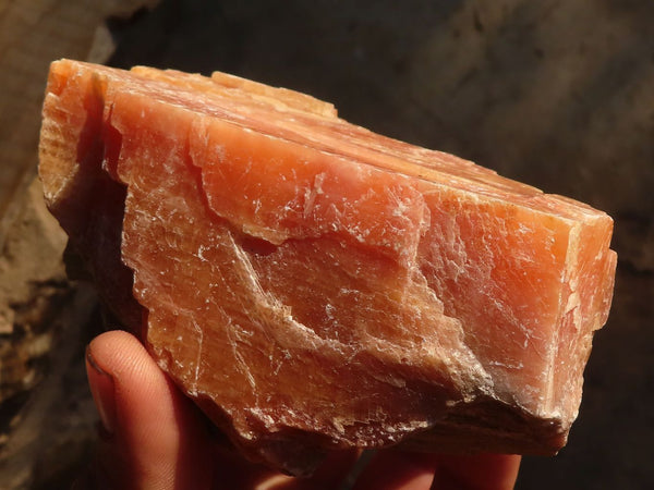 Natural New Sunset Orange Calcite Specimens  x 4 From Spitzkop, Namibia