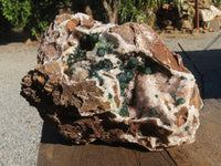 Natural Rare Ball Malachite On Drusi Quartz & Dolomite Matrix  x 1 From Kambove, Congo - Toprock Gemstones and Minerals 