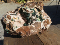 Natural Rare Ball Malachite On Drusi Quartz & Dolomite Matrix  x 1 From Kambove, Congo - Toprock Gemstones and Minerals 