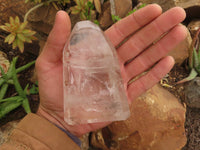 Polished Clear Quartz Crystal Points x 3 From Madagascar - TopRock