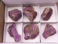 Natural Selected Rough Purpurite Specimens  x 6 From Namibia - TopRock