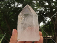 Polished Clear Quartz Crystal Points x 3 From Madagascar - TopRock