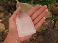 Polished Clear Quartz Crystal Points x 3 From Madagascar - TopRock