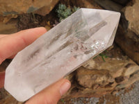 Polished Clear Quartz Crystal Points x 3 From Madagascar - TopRock