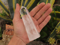 Polished Clear Quartz Crystal Points x 3 From Madagascar - TopRock