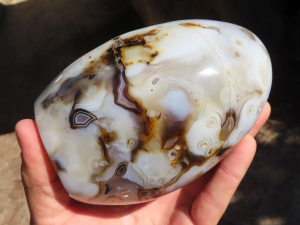 Polished Stunning Dendritic Agate Standing Free Form  x 1 From Moralambo, Madagascar - Toprock Gemstones and Minerals 