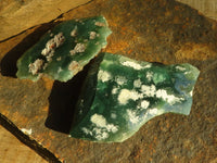 Polished  One Side Polished Emerald Mtorolite Plates  x 12 From Zimbabwe