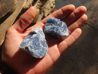 Natural New Sky Blue Calcite Specimens  x 35 From Spitzkop, Namibia