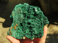 Natural Chatoyant Silky Malachite Specimens  x 3 From Kasompe, Congo - Toprock Gemstones and Minerals 