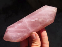 Polished Double Terminated Rose Quartz Point & Pyramid x 2 From Antsirabe, Madagascar