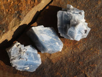 Natural New Sky Blue Calcite Specimens  x 35 From Spitzkop, Namibia