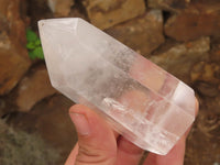 Polished Clear Quartz Crystal Points x 3 From Madagascar - TopRock