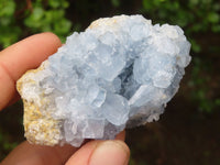 Natural Blue Celestite Crystal Specimens  x 5 From Sakoany, Madagascar - Toprock Gemstones and Minerals 