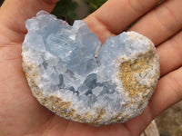 Natural Blue Celestite Crystal Specimens  x 5 From Sakoany, Madagascar - Toprock Gemstones and Minerals 