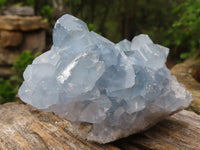 Natural Blue Celestite Crystal Specimens  x 5 From Sakoany, Madagascar - Toprock Gemstones and Minerals 