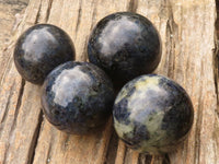 Polished Rare Iolite / Water Sapphire Spheres  x 4 From Northern Cape, South Africa - Toprock Gemstones and Minerals 