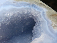 Polished Blue Lace Agate Standing Free Forms  x 2 From Nsanje, Malawi - Toprock Gemstones and Minerals 